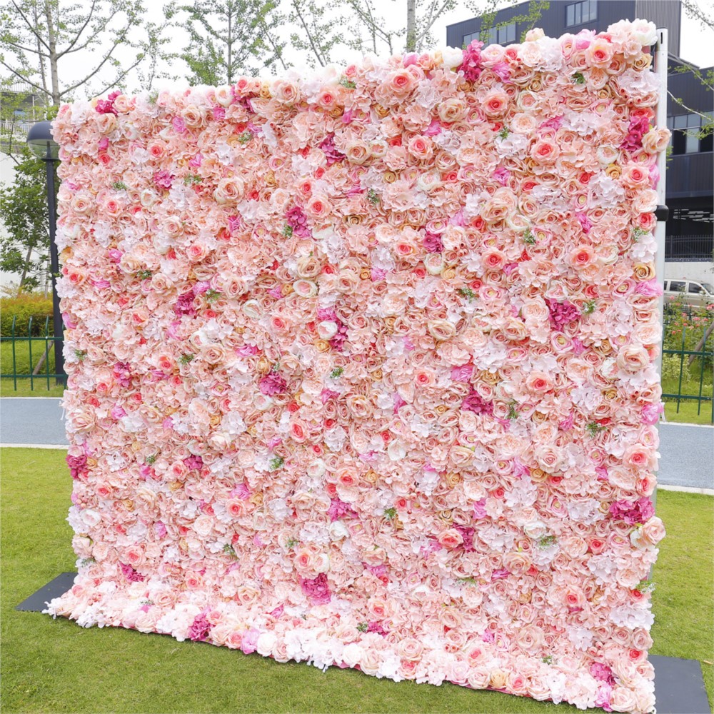 Uflower Rosa Rosa Hortensia 5D - Flower Wall Panel reseña y precio