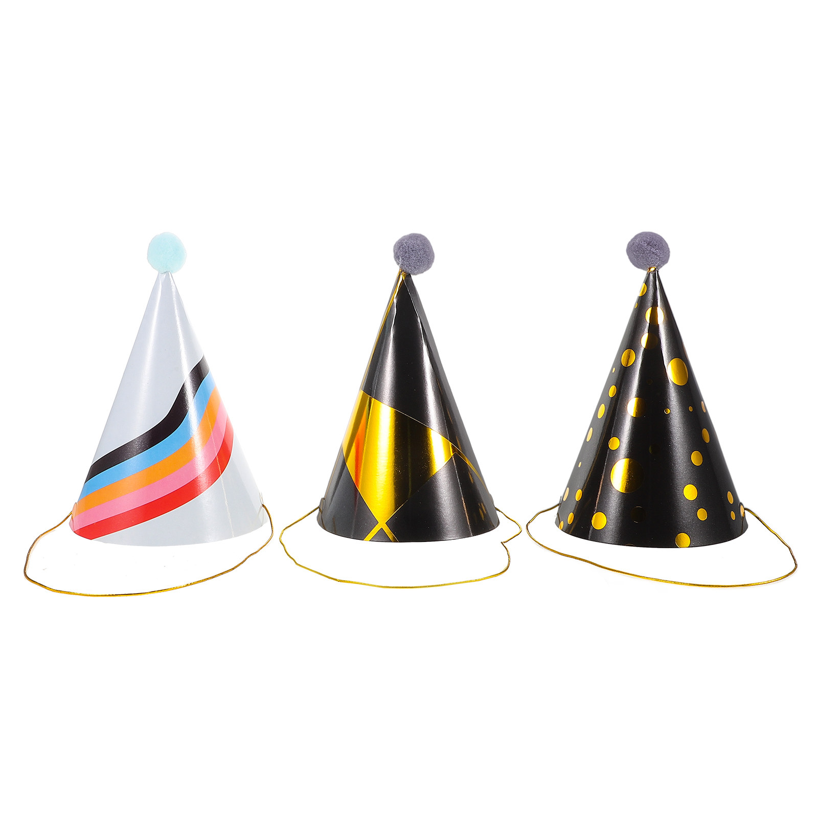 3 piezas de gorros de cumpleañ - Party Hat Cone reseña y precio